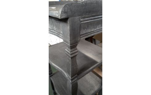 ETAGERE GRIS, , BOIS 1 TIROIR