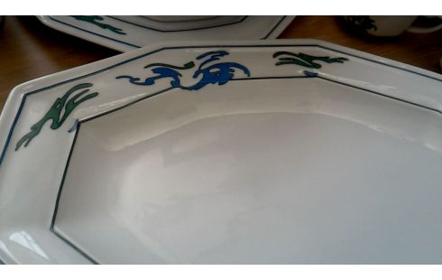 SERVICE LIMOGES WEISS BLAU GRÜN