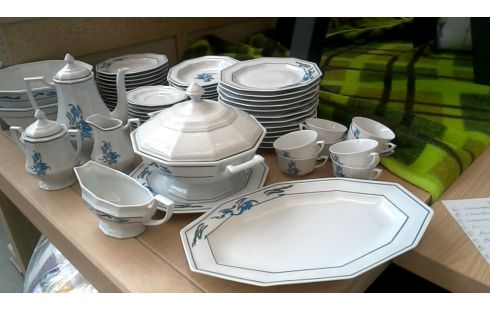 SERVICE LIMOGES WEISS BLAU GRÜN