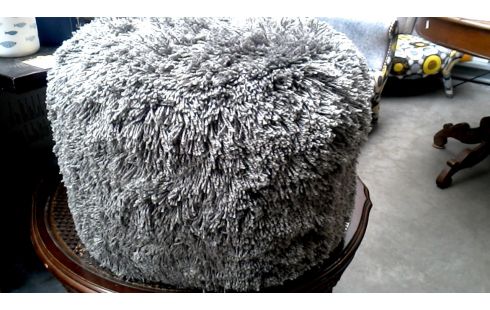 POUF GRIS EXTERIEUR INTERIEUR