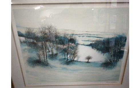 LITHOGRAPHIE G.MICHAUD HIVERNAL