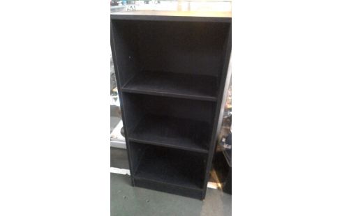 BIBLIOTHEQUE, , ETAGERE NOIR FORMICA