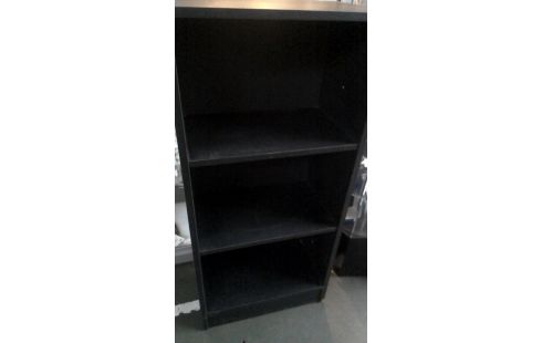 BIBLIOTHEQUE, , ETAGERE NOIR FORMICA