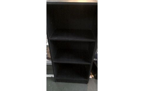BIBLIOTHEQUE, , ETAGERE NOIR FORMICA