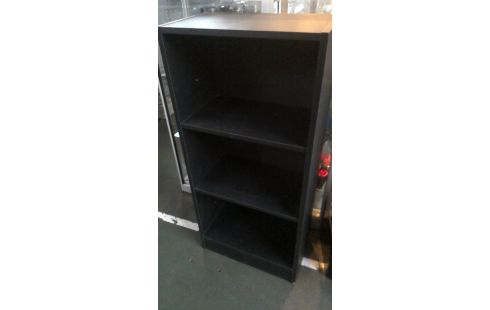 BIBLIOTHEQUE, , ETAGERE NOIR FORMICA