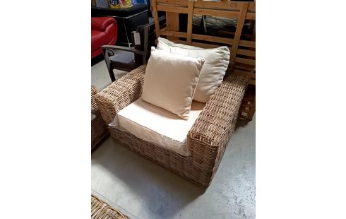 SALON DE JARDIN ROTIN 4 PIÈCES ACCRSV