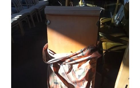 TABLE OCTOGONALE 2 ALLONGES CERUSEE