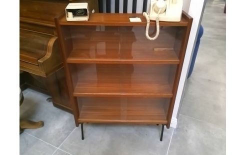 ETAGERE AVEC PORTES EN VERRE ST SCANDINAVE ANNEE 60