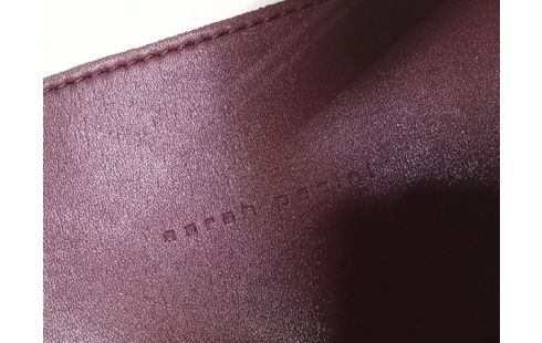 CEINTURE CUIR BORDEAU SARAH PACCINI