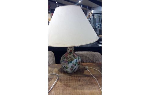 LÁMPARA, , JARRÓN DE PORCELANA