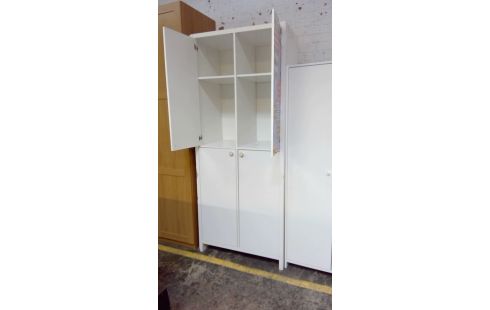 GARDE ROBES BLANCHE 2 PORTES