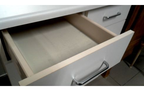 BUFFET DE CUISINE BLANCHE 2 PORTES / 2 TIROIRS, , MOBILE