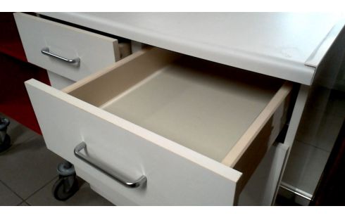 BUFFET DE CUISINE BLANCHE 2 PORTES / 2 TIROIRS, , MOBILE