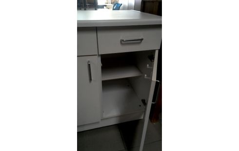 BUFFET DE CUISINE BLANCHE 2 PORTES / 2 TIROIRS, , MOBILE