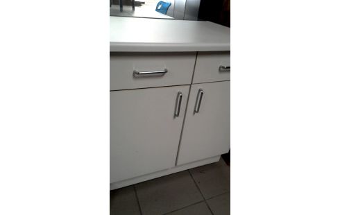 BUFFET DE CUISINE BLANCHE 2 PORTES / 2 TIROIRS, , MOBILE