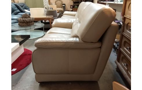 SALON CUIR CLAIR 3+2