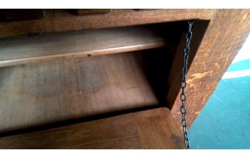 KISTE 1 RUSTIKAL MASSIV EICHE KLAPP- 1 SCHUBLADE