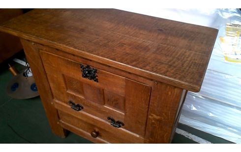 KISTE 1 RUSTIKAL MASSIV EICHE KLAPP- 1 SCHUBLADE