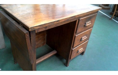 SCHREIBTISCH KLEINER ART DECO. 3 SCHUBLADEN