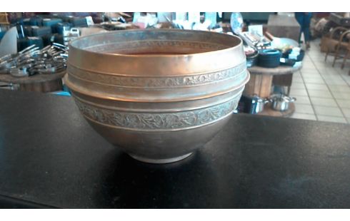 SIERBLOEMPOT, , KOPEREN BLAASINSTRUMENT