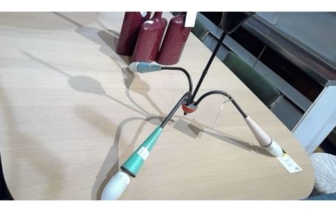 SUSPENSION VINTAGE 3 BRANCHES EN L'ETAT