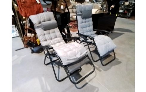 TRANSAT MÉTAL ET TOILE AVEC COUSSINS