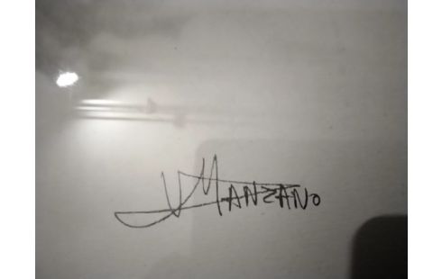 LITHOGRAPHIE SIGNÉ MANZANO