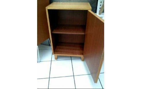 KOMMODE HOLZ EICHE 1-TÜR 2-EBENEN