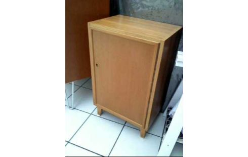 KOMMODE HOLZ EICHE 1-TÜR 2-EBENEN