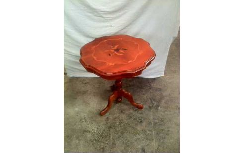 BEISTELLTISCH HOLZ FLORAL VERZIERT