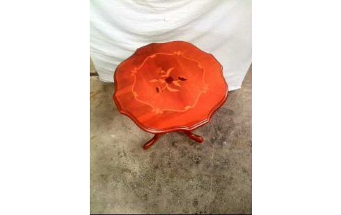 BEISTELLTISCH HOLZ FLORAL VERZIERT