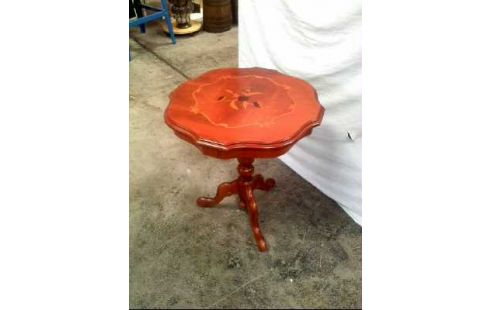 BEISTELLTISCH HOLZ FLORAL VERZIERT