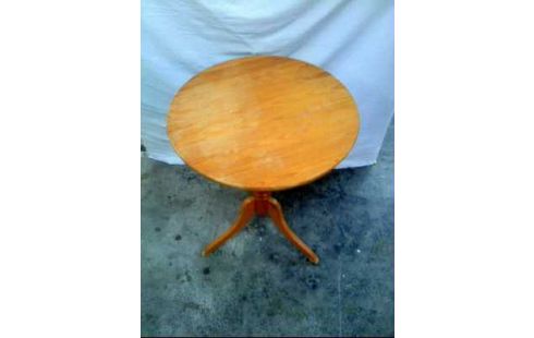 BEISTELLTISCH HOLZ RUND VINTAGE