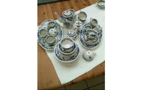 KAFFEESERVICE <V.&B.> 49-TLG BLAU FLORAL