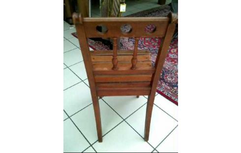 STUHL HOLZ DUNKEL JUGENDSTIL-MUSTER