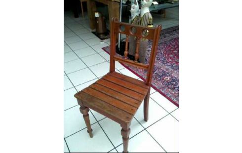 STUHL HOLZ DUNKEL JUGENDSTIL-MUSTER