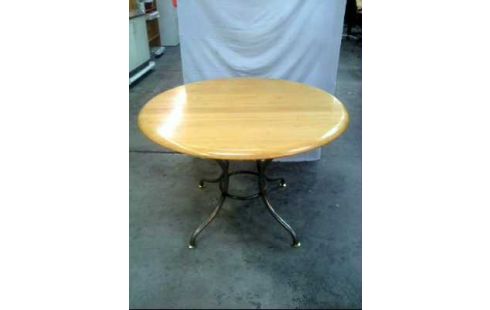 TISCH RUND HOLZ METALLBEINE GESCHW.