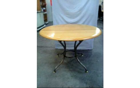 TISCH RUND HOLZ METALLBEINE GESCHW.