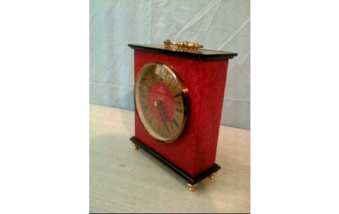 TISCHUHR ROT <JUNGHANS> ATO-MAT