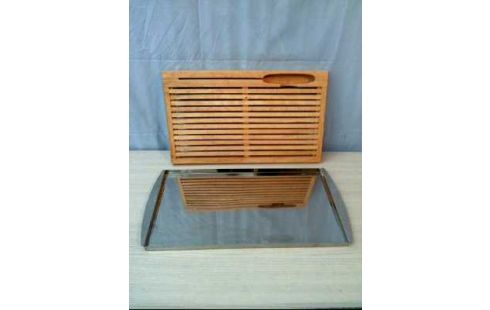 BROTSCHNEIDEBRETT HOLZ METALL