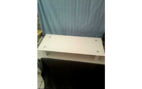 TV-AUFSATZ GLAS WEIß RECHTECKIG