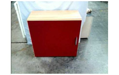 SCHRANK HOLZ HELL ROT FURNIERFOLIE 1 TÜR