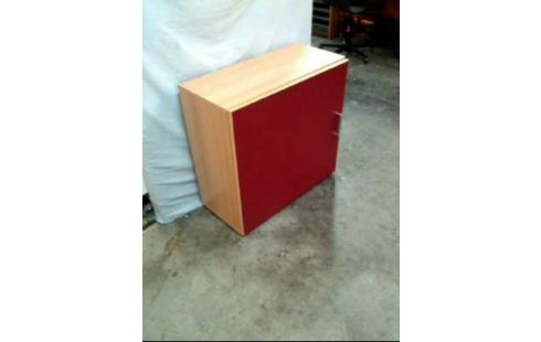 SCHRANK HOLZ HELL ROT FURNIERFOLIE 1 TÜR