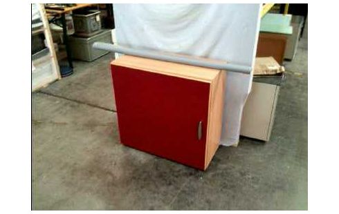 SCHRANK HOLZ HELL ROT FURNIERFOLIE 1 TÜR