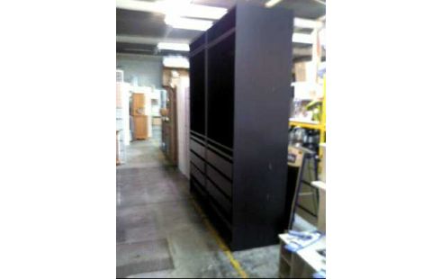 KLEIDERSCHRANK HOLZ 5-SCH. 2-EB. 1-STANGE