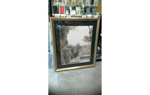 KOHLEZEICHNUNG, , RAHMEN 1 VERGOLDET