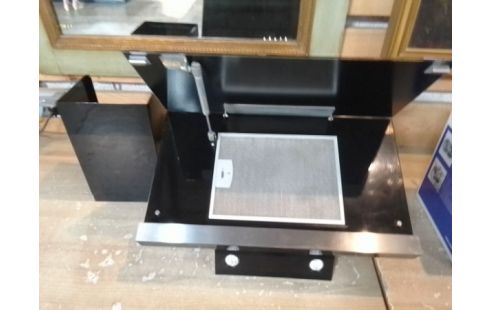 HOTTE ASPIRANTE DE CUISINE VERRE TREMPÉ NOIR