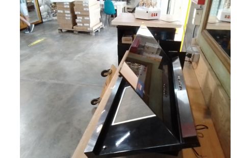 HOTTE ASPIRANTE DE CUISINE VERRE TREMPÉ NOIR