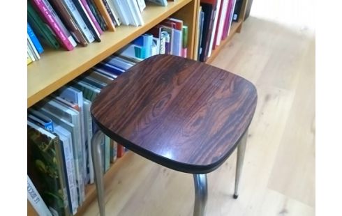 TABOURET FORMICA MARRON