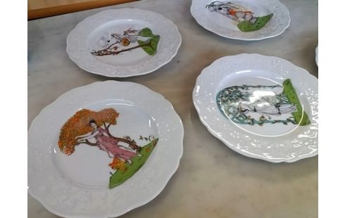 LOT DE 5 ASSIETTES SOLOGNE